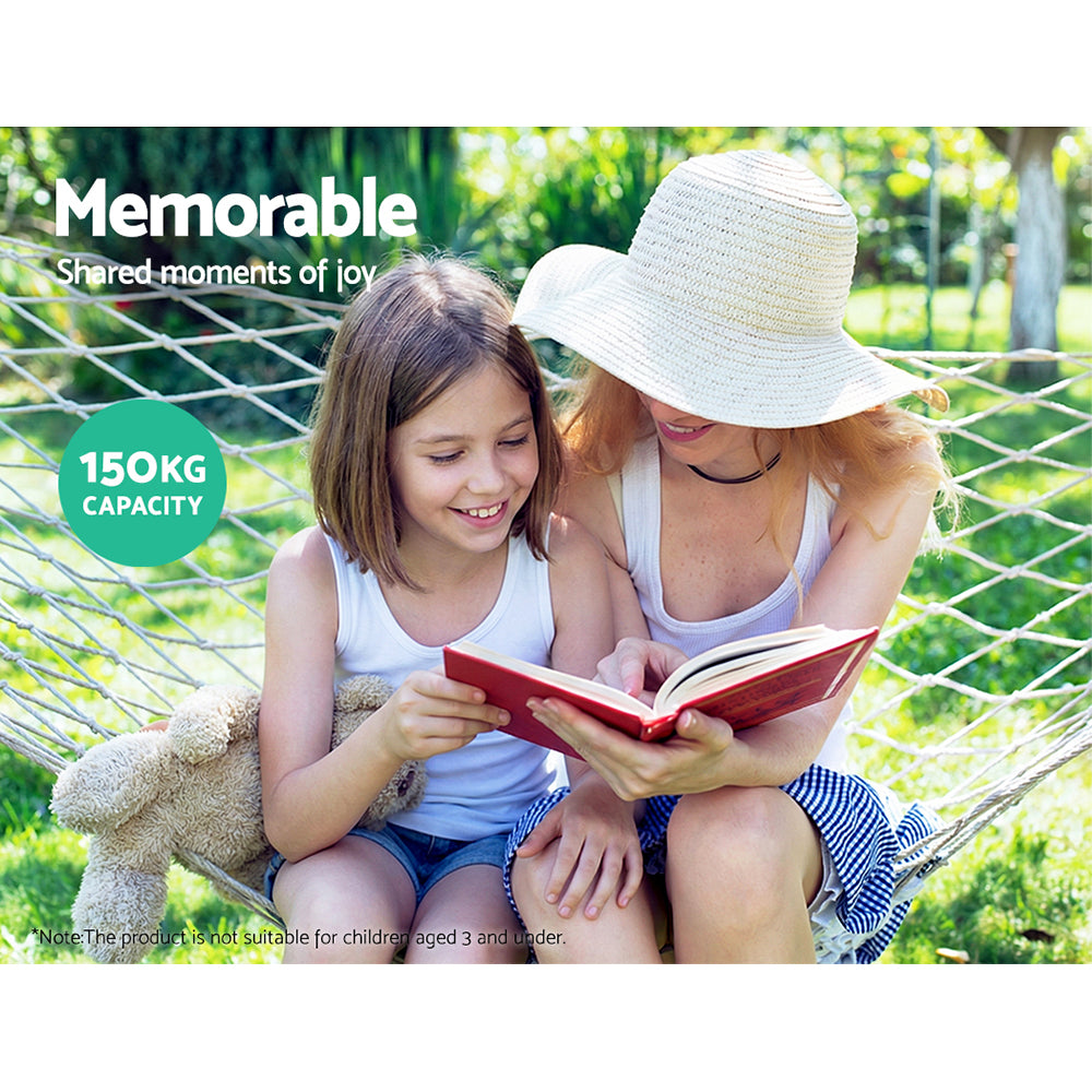 Hammock Bed Outdoor Chair Camping Hammocks Hanging Mesh By Gardeon